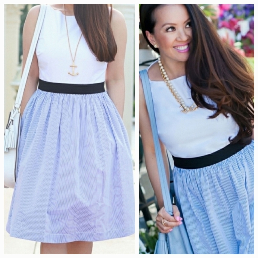 NWT Kate Spade Broome Street Pinstripe Tank Dress